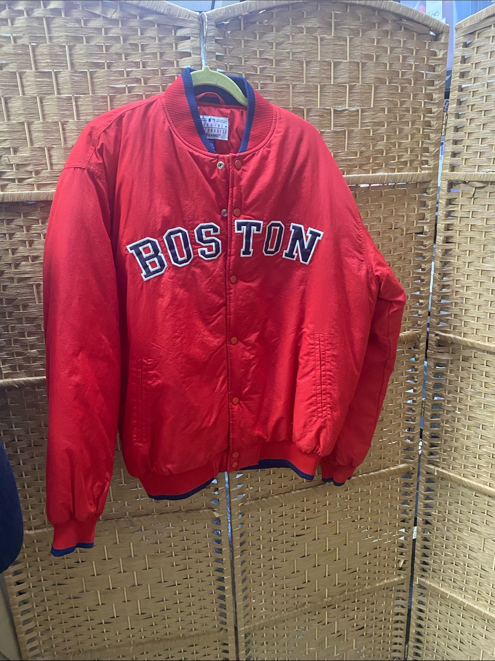 Genuine Merchandise Red Boston Bomber Jacket